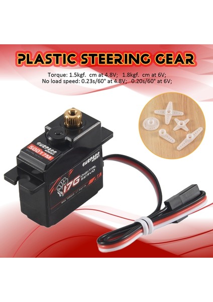 Rc Airplane Robot 1/18 Kamyon Otomobil Teknesi Kanal Uçak Için Hobi S0017M 17G Metal Gear 1.8 kg Dijital Servo (Yurt Dışından) indirimleri