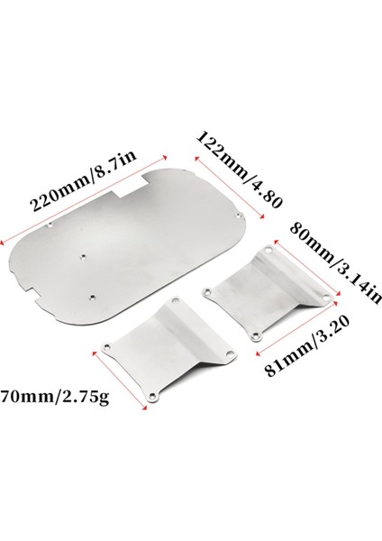 Tamiya TT01 Için Paslanmaz Çelik Şasi Zırhı Ön Arka Koruma 1/10 Rc Araba Için Kaçan Anti-Sıvma Plakası (Yurt Dışından) fırsatları