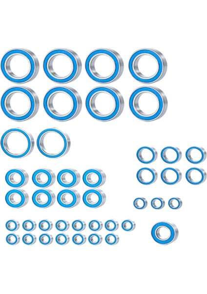 43PCS 1/7 Udr Rc Için Kauçuk Sızdırmaz Bilyalı Yatak Kiti Parça Aksesuarları Yükseltmeleri (Yurt Dışından)