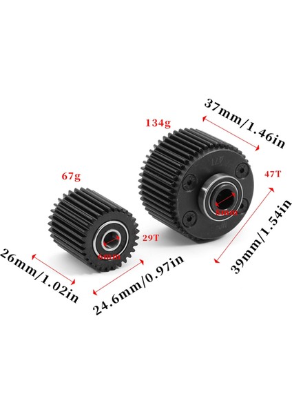 Arrma 1/10 Gorgon Canavar Kamyonu Için 47T 29T 29T ARA311095 47T 29T ARA311095 (Yurt Dışından) fiyatları