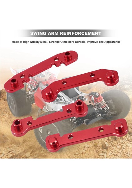 Ön ve Arka Salıncak Kolu Takviye Kiti Wltoys Için Metal Şaft Manşonu ile 144001 124019 124018 Rc Araba Yükseltme Parçaları, E (Yurt Dışından) indirimleri