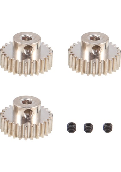 3pcs 3.175MM Mil Metal Pinyon Motor Dişli 32DP 48DP 64DP 1/10 1/8 Rc Car 3650 3660,26T Için M0.6 M0.8 (Yurt Dışından) modelleri