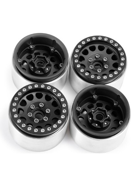 4pcs 1.9 Metal Beadlock Tekerlek Hub Kıyısı 1/10 Rc Traxxas Trx4 SCX10 SCX10-II 90046 SCX10-III AXI03007 D90 Siyah (Yurt Dışından) fiyatları