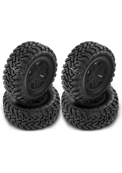 110MM Rccar Kauçuk Lastikler 1/10 Kısa Kurs Kamyonu Için Tekerlek Jant Seti Arrma Senton-4x4 550 Mega/xlh 9125 Eğik Redcat/hsp, B (Yurt Dışından)