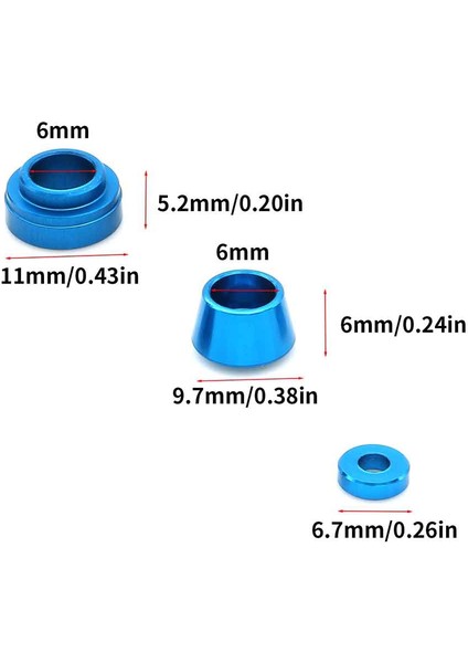 Rc Araba Yükseltme Ön Direksiyon Kupaları Conta Aks Kupaları Kiti 1/10 Tamiya TT02 Rc Araba Yükseltme Parçaları (Yurt Dışından) modelleri