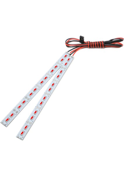 24 LED Şasi Light Metal LED Strip 6V 1/10 1/8 Rc Araba Paletli Buggy, Kırmızı (Yurt Dışından)