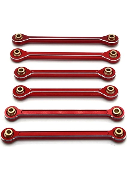 Rc Araba Yükseltme Çekme Çubuk Bağlantı Çubuk Direksiyon Çubuğu Mjx Için Set 1/10 10208 Canavar Rc Araba Yükseltme Parçaları Kırmızı (Yurt Dışından)