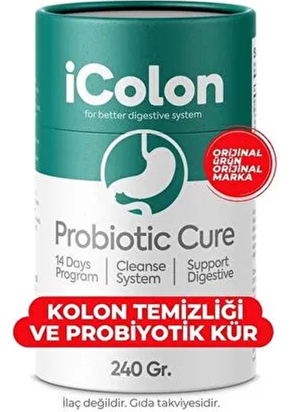 iColon Probiyotik Cure 240 gr Sindirim Sistemi Temizliği için Destekleyici indirimleri