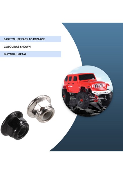 M4-Nuts Çok Renkli Naylon Kilit Altıgen Somun Vidalı Kapak Rc Buggy-Race Için Flanş Yarışı Özelliği (Yurt Dışından) modelleri