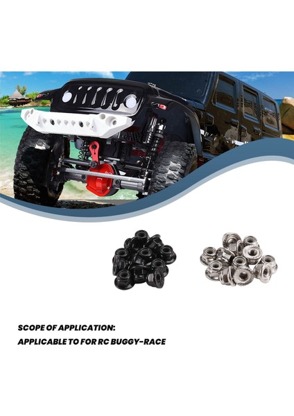 M4-Nuts Çok Renkli Naylon Kilit Altıgen Somun Vidalı Kapak Rc Buggy-Race Için Flanş Yarışı Özelliği (Yurt Dışından) fırsatları