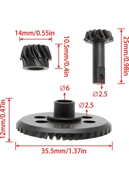 1/10 Rc Araç Traxxas Slash 4x4 F-150 Ön ve Arka Şanzıman Sarmal Dişli 13-37T Rc Paletli Araba Kamyonu Yükseltme Parçaları (Yurt Dışından) fırsatları