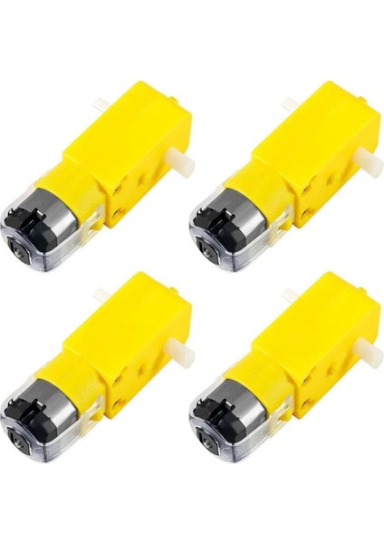 4pcs Dc 3-6V Elektrik Motorlu 4pcs Plastik Lastik Tekerlek Çift Mil Dişli Motor Dişli Motorlu Dıy Kit Akıllı Araba Kiti (Yurt Dışından) fırsatları