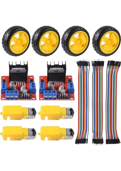 4pcs Dc 3-6V Elektrik Motorlu 4pcs Plastik Lastik Tekerlek Çift Mil Dişli Motor Dişli Motorlu Dıy Kit Akıllı Araba Kiti (Yurt Dışından) indirimleri