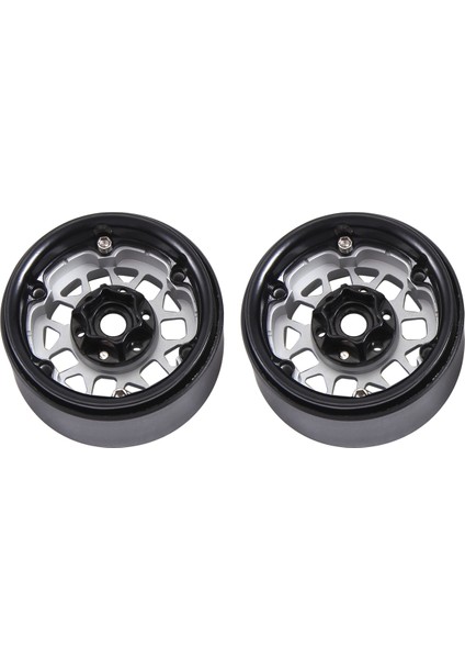 4pcs 1.9 Inç Metal Beadlock Tekerlek Göbeği 1/10 Rc Paletli Araba Trx4 Eksenel SCX10 Redcat Gen8, Gümüş 14 (Yurt Dışından) fırsatları