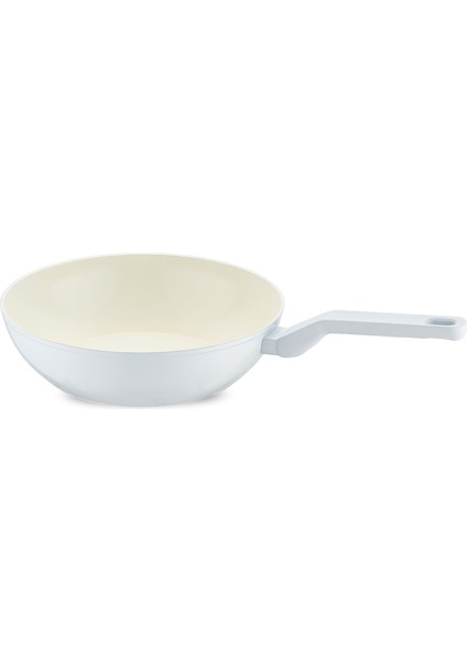 Swiss Crystal Light Grey Wok Tava 28 cm