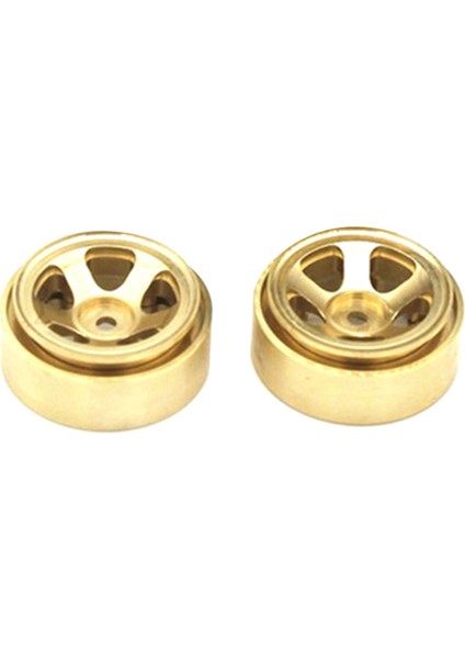 4pcs Pirinç 1.0 Beadlock Wheel Jant Tekerlek Göbek Montaj Eksenel SCX24 1/24 Rc Paletli Araba Yükseltmeleri Parçaları, Sarı (Yurt Dışından) indirimleri