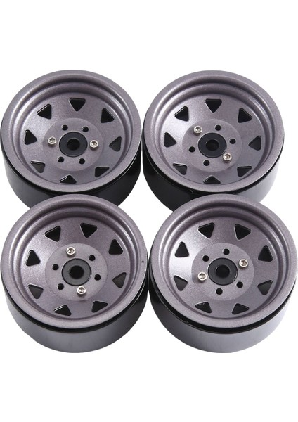 4pcs 1.9 Inç Metal Beadlock Tekerlek Göbeği 1/10 Rc Paletli Araba Trx4 Eksenel SCX10 90046 AXI03007 Redcat Gen8, Gri 8 (Yurt Dışından)