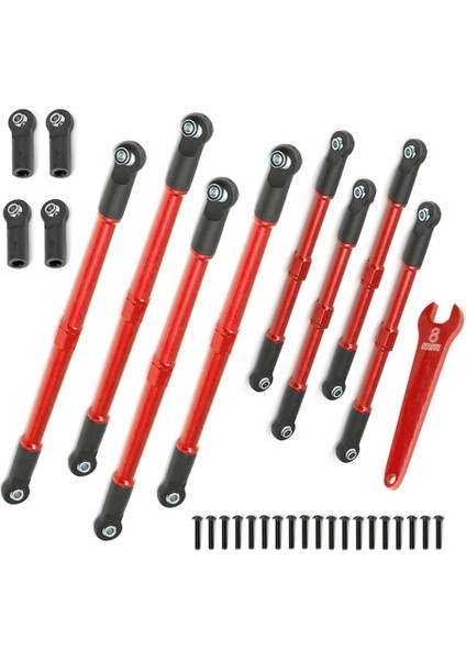 Rc Araba Yükseltme Kol Kiti Traxxas 1/10 E-Revo2.0 Zirvesi 5319X 5338R Rc Araba Yükseltme Parçaları Kırmızı (Yurt Dışından) modelleri