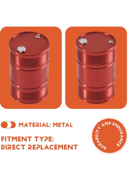 1/10 RC4WD D90 SCX10 Rock Crawler Rc Araç Dekor Aksesuarları Için Metal Yağ Dul Yağış Yakıt Deposu Konteyneri (Yurt Dışından) indirimleri