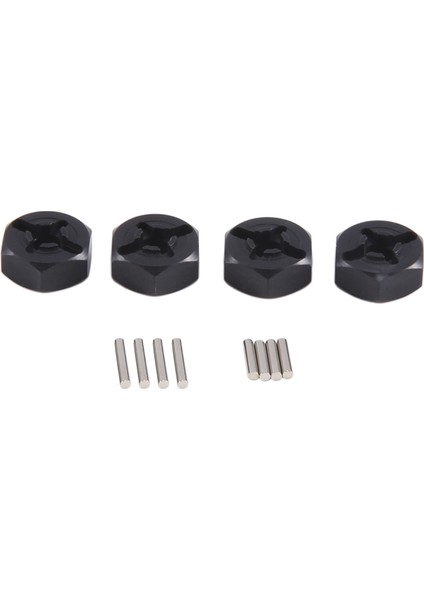 Alüminyum Alaşım 12MM Birleştirici Tekerlek Hub Hex Adaptör Wltoys Için Yükseltmeler 144001 1/14 Rc Araba Yedek Parçaları, Siyah (Yurt Dışından)