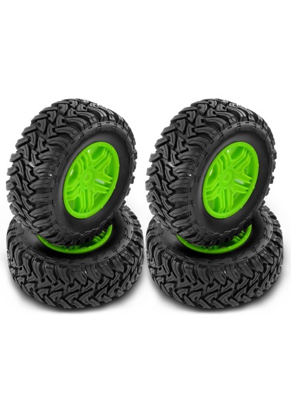 110MM Rccar Kauçuk Lastikler 1/10 Kısa Kurs Kamyonu Için Tekerlek Jant Seti Arrma Senton-4x4 550 Mega/xlh 9125 Slash Redcat/hsp, A (Yurt Dışından)