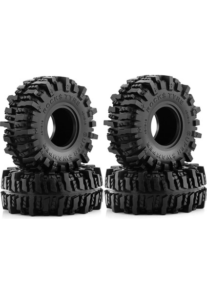 4pcs 120MM 1.9in Kauçuk Kapalı -Oad Lastikleri 1: 10 Rc Prıgler Araç Axıal SCX10 90046 AXI03007 Trx4 (Yurt Dışından)