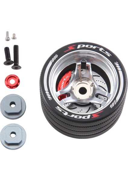 Sanwa Mt4/futaba 4px/flysky Nb4/ko Ex Için Fren Diski Fren Kaliperi ile Rc Metal Handwheel/wfly X9 Gümüş (Yurt Dışından)