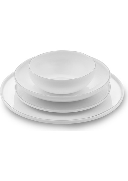 Belle Platin 55 Parça 12 Kişilik Yemek Takımı