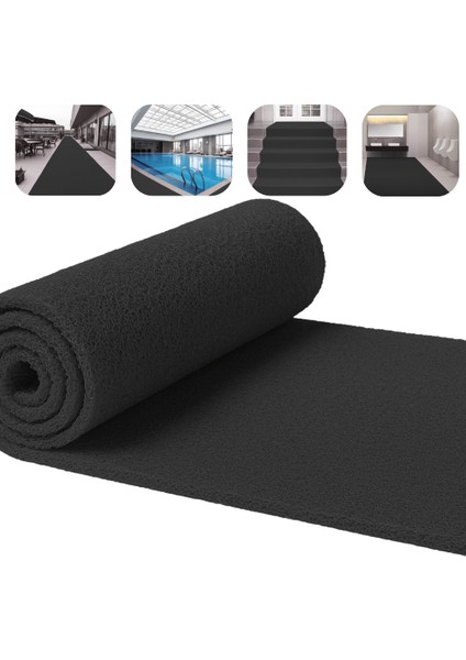 Beylin Kıvırcık Pvc Paspas Iç Dış Zemin Halı Yolluk Kapı Önü Havuz Banyo Duş Iş Yeri Apartman Paspası Kıvırcık Hijyenik Antibakteriyel Paspas Halı 12MM