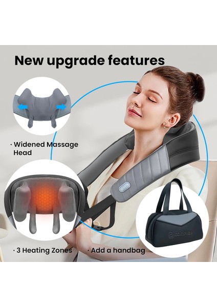 Comfıer Kablosuz Boyun ve Omuz Masaj Aleti - Klasik Gri fırsatları