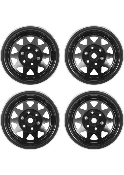 4pcs Derin Tabak Vagonu 1.9 Metal Beadlock Tekerlek Göbeği 1/10 Rc Paletli Eksenel SCX10 90046 Traxxas Trx4 RC4WD D90,4 (Yurt Dışından)