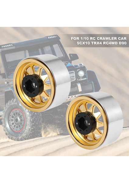 4pcs Derin Tabak Vagonu Metal 1.9 Beadlock Tekerlek Göbeği 1/10 Rc Için Trawler Eksenel SCX10 90046 Traxxas Trx4 RC4WD D90 (Yurt Dışından) fırsatları