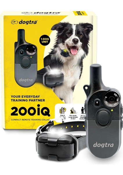 200IQ Uzaktan Eğitim E-Tasması 4,5+ kg Köpekler - Gri