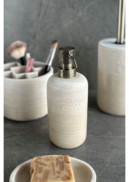 Charm Banyo Seti 5 Parça - Bej indirimleri