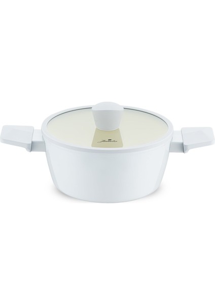 Swiss Crystal Light Grey Derin Tencere 20 cm