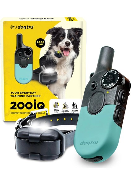 200IQ Uzaktan Eğitim E-Tasması 4,5+ kg Köpekler - Turkuaz