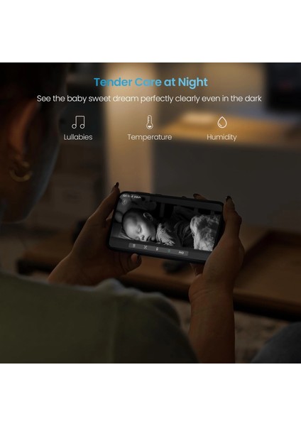 Kamera ve Ses Özellikli Video Bebek Monitörü, 1080P Fhd - 1 Kamera modelleri
