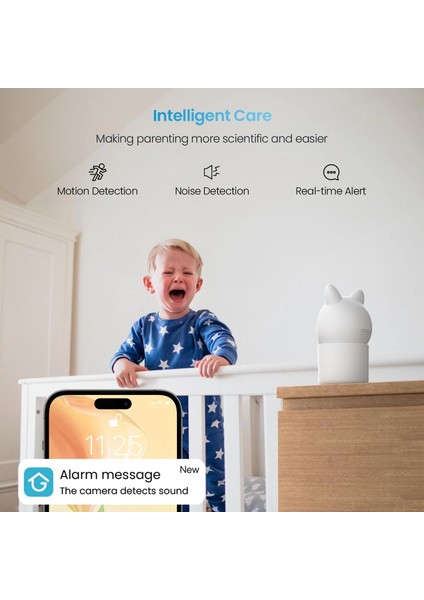 Kamera ve Ses Özellikli Video Bebek Monitörü, 1080P Fhd - 1 Kamera fırsatları