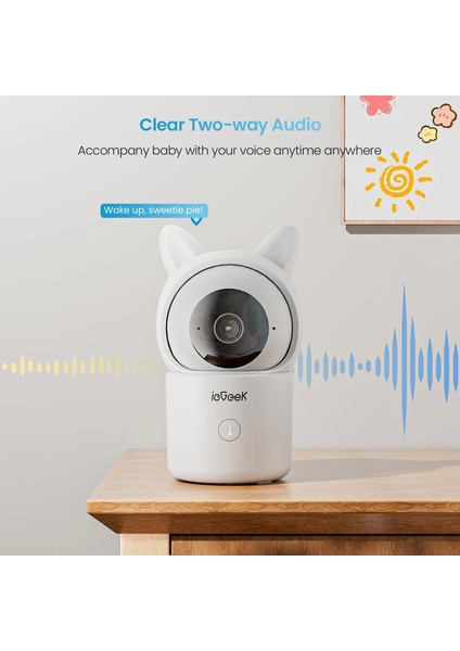 Kamera ve Ses Özellikli Video Bebek Monitörü, 1080P Fhd - 1 Kamera indirimleri