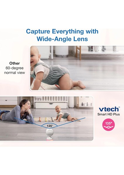 Akıllı Wifi Bebek Monitörü, 2k Cmos Sensörlü 5.5 Inc - 2 Kamera