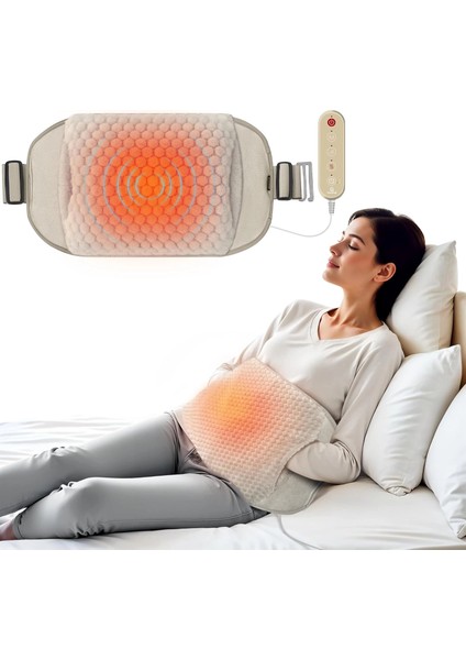 Comfıer Sırt Ağrısı Giderici Isıtma Pedi, El Isıtıcı Cepli Isıtmalı Bel Masaj - Sarı