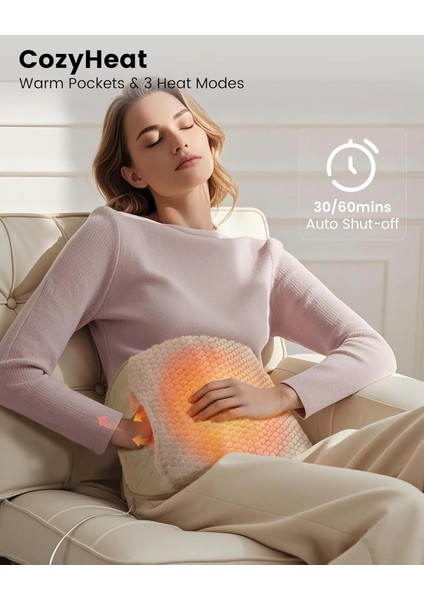 Comfıer Sırt Ağrısı Giderici Isıtma Pedi, El Isıtıcı Cepli Isıtmalı Bel Masaj - Sarı fiyatları