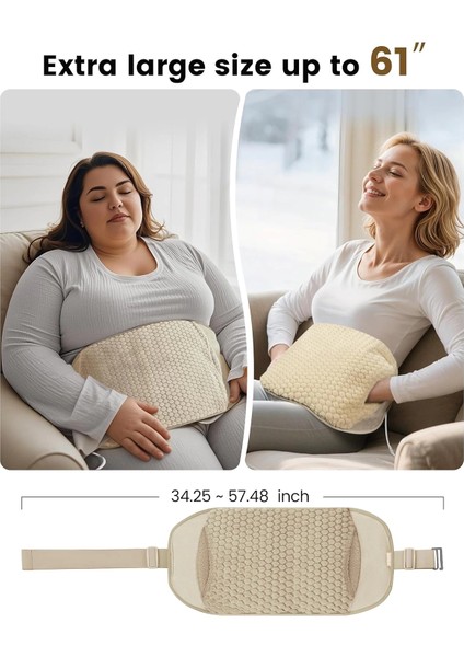 Comfıer Sırt Ağrısı Giderici Isıtma Pedi, El Isıtıcı Cepli Isıtmalı Bel Masaj - Sarı indirimleri