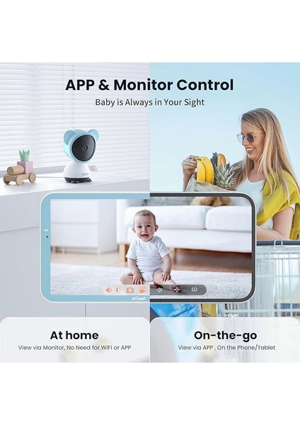 1080P Bebek Monitörü Gece Görüşlü - 5 Inc LCD Ekran fiyatları