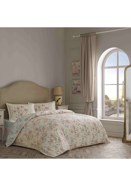 Sc Allday Fleur Nevresim Takımı Çift Kişilik Krem