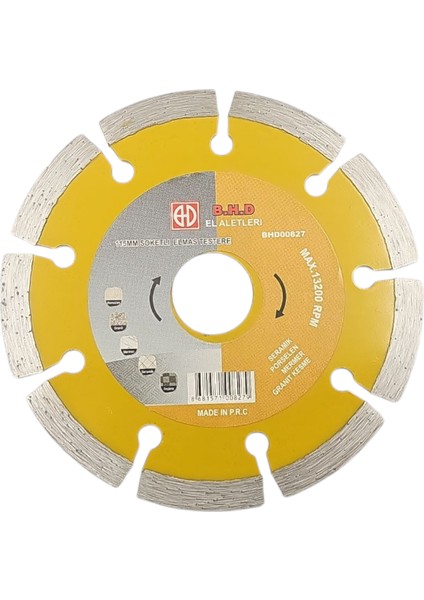 B.h.d BHD00827 115MM Soketli Elmas Testere (Mermer, Granit, Seramik)