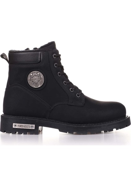 2712 Siyah Su ve Soğuk Geçirmez Rahat Erkek Bot