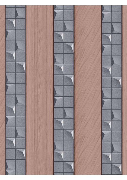 Taş ve Ahşap Desenli Isı ve Ses Yalıtımlı Sağlıklı Tekstil Duvar Kağıdı modelleri