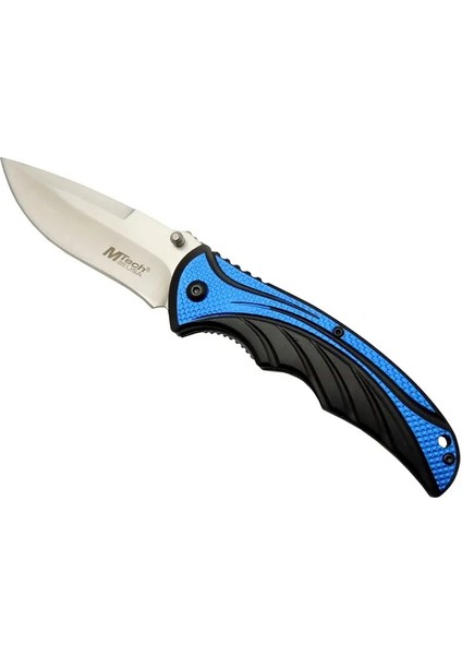 Mtech Handsome 454 Mavi Kamp Çakı 20CM Yarı , Kemerlikli