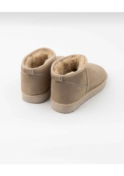 Süet Yarım Bot Içi Tüylü Kalın Taban Ayakkabı modelleri